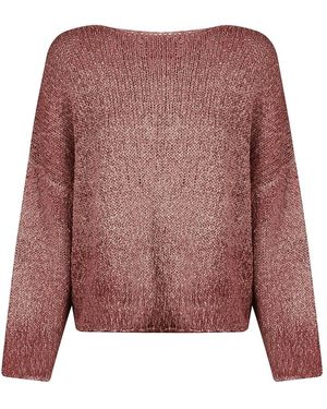Avant Toi Round-Neck Knitwear - Purple
