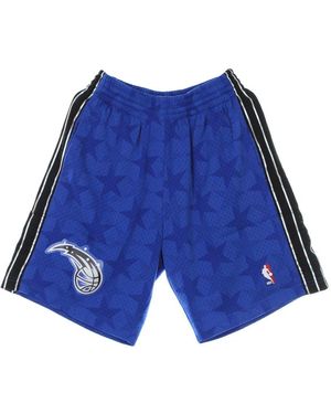 Mitchell & Ness Nba Swingman Basketball Shorts Hardwood Classics - Blau