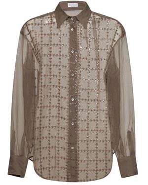 Brunello Cucinelli Shirts - Marrón