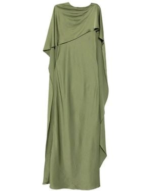 Jonathan Simkhai Kleedjes ,Groen ,Polyester Izel Cape Gown