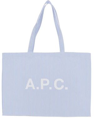 A.P.C. Tassen ,Blauw ,Katoen Diane 2.0 Tote