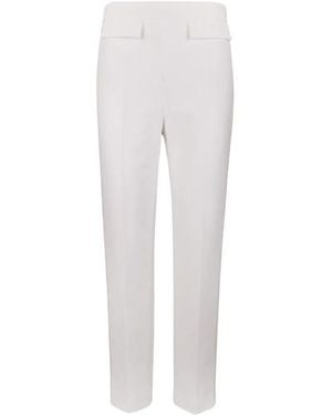Elisabetta Franchi Straight Trousers - White