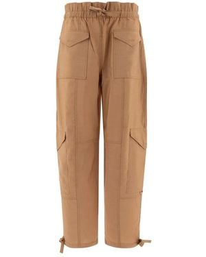 Ganni Wide Trousers - Brown