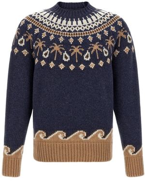 Alanui Truien & Vesten ,Blauw ,Wol Sweet Winter Sweater
