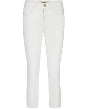 Mos Mosh Slim-Fit Trousers - White