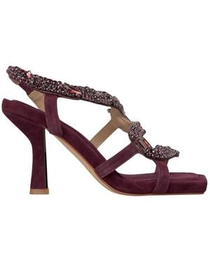 Alma En Pena. High Heel Sandals - Red