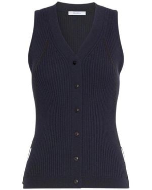Max Mara Fiorire Weste - Blau
