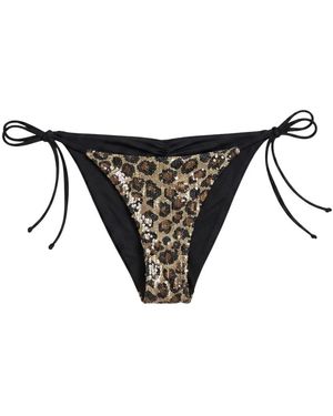 Beach Bunny Shiloh Pailletten Bikini Broekje - Zwart