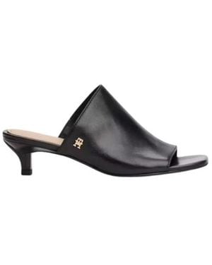 Tommy Hilfiger Heeled Mules - Black