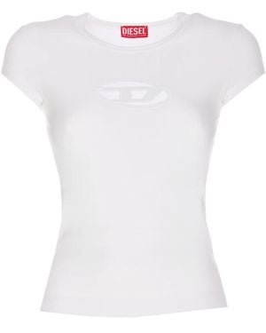 DIESEL T-angie T-shirt With Peekaboo Logo White