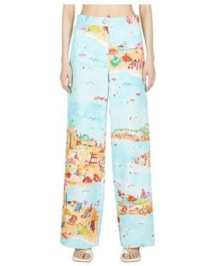 Marco Rambaldi Wide Trousers - Azul