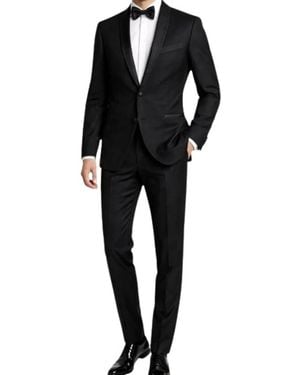 Bharnaba Single Breasted Suits - Black