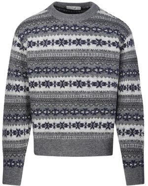 DUNST Round-Neck Knitwear - Grijs