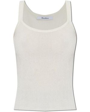 Max Mara Sleeveless Tops - Blanc
