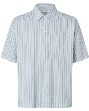 Samsøe & Samsøe Short Sleeve Shirts - Blu