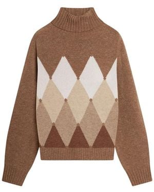 Ballantyne Diamond Turtleneck - Bruin