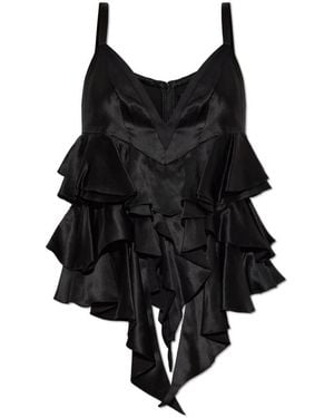 Balmain Sleeveless Tops - Negro