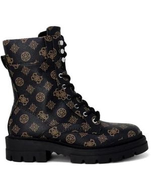 Guess Lace-Up Boots - Black