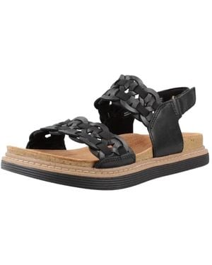Clarks Flat Sandals - Negro