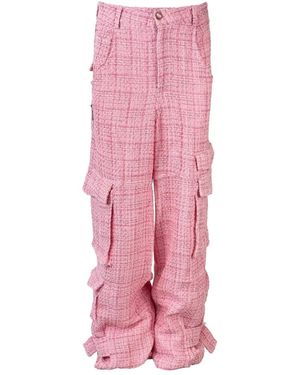 Gcds Broeken ,Roze ,Tweed Ultracargo Tweed Broek