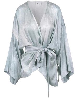 8pm Overhemden ,Groen ,Kimono Shanghai - Blauw