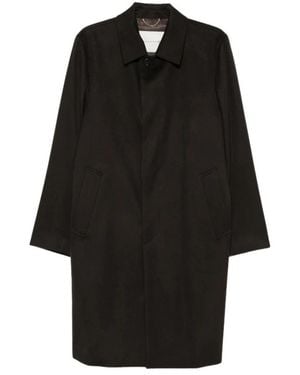 Mackintosh Single-Breasted Coats - Black
