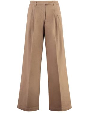 Pinko Robotech Katoenen Broek - Bruin