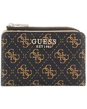Guess Accessoires ,Bruin ,Laurel Portemonnee - Metallic