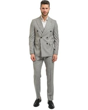 MULISH Double Breasted Suits - Grigio