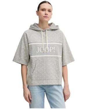 Joop! Hoodies & Sweatvesten ,Grijs ,Katoen Hoodies