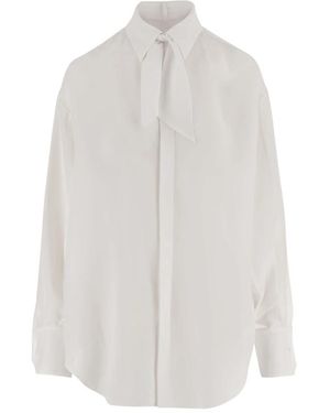 Sa Su Phi Zijden Blouse - Wit