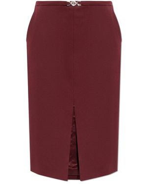 Versace Stretch Gabardine Bleistift-Midirock - Lila