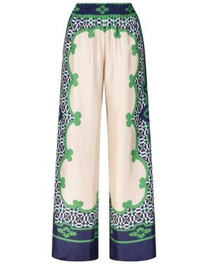 La DoubleJ Wide Trousers - Groen