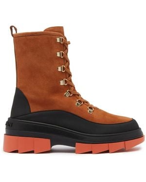 Stuart Weitzman Lace-Up Boots - Brown