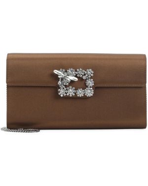 Roger Vivier Tassen ,Bruin ,Satijn Dragonfly Envelope