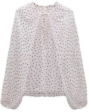 Dorothee Schumacher Overhemden ,Veelkleurig ,Dancing Dots Blouse - Grijs