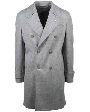 L.B.M. 1911 Double-Breasted Coats - Grey