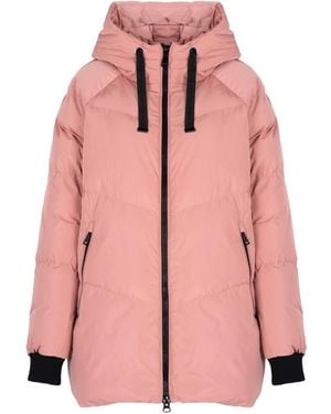 Geox Jassen ,Roze ,Polyester Klassiek Jack Met Capuchon