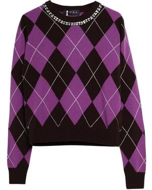 Kaos Maglia Argyle - Paars