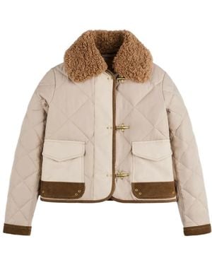 Fay Faux Fur & Shearling Jackets - Neutre