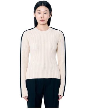 Sportmax Round-Neck Knitwear - Natural