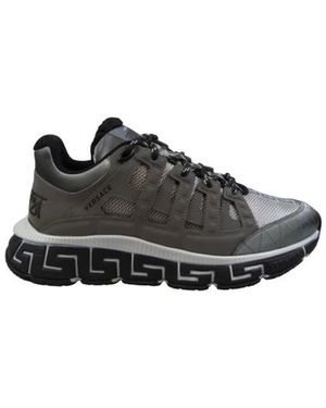 Versace Schoenen ,Grijs ,Nylon Trigreca Sneakers - Zwart