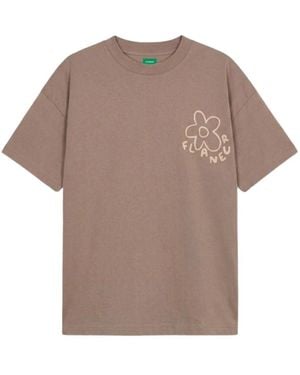 flâneur Blossom T-Shirt - Braun