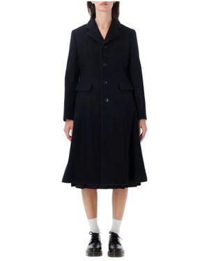 Comme des Garçons Single-Breasted Coats - Negro