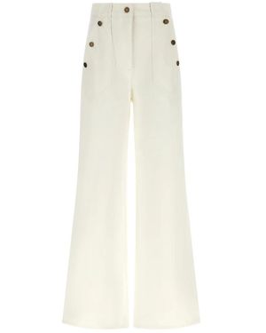 Max Mara Jeans ,Wit ,Katoen Mxm Badesse Broek