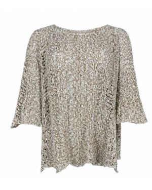 D.exterior Round-Neck Knitwear - Grey