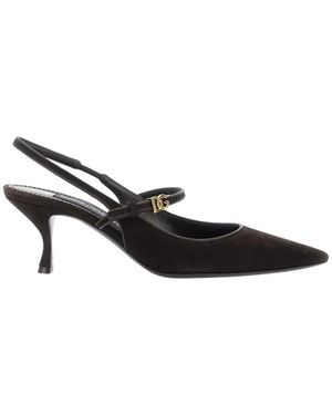 Dolce & Gabbana 60N Slingback-Absatzschuh - Schwarz