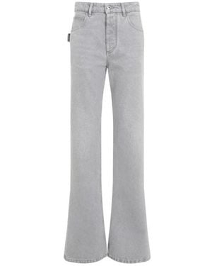 Bottega Veneta Wide Leg Jeans Aus Denim - Grau
