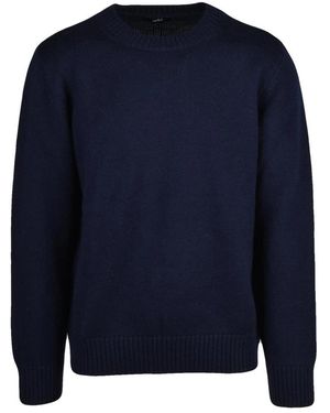 Add Rundhals-Pullover - Blau