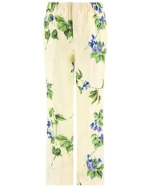 Prada Straight Trousers - Yellow